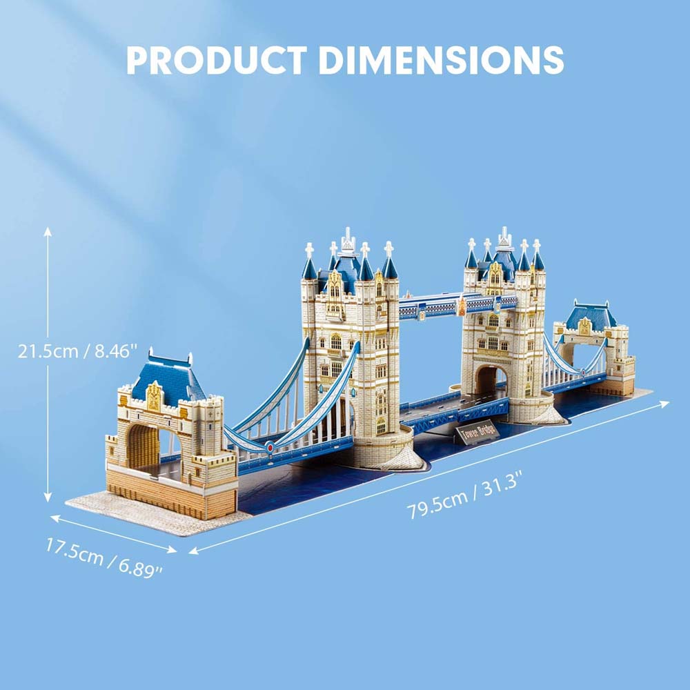 Cubic Fun - 3D Puzzle National Geographic, Tower Bridge 120 Pcs DS0978h