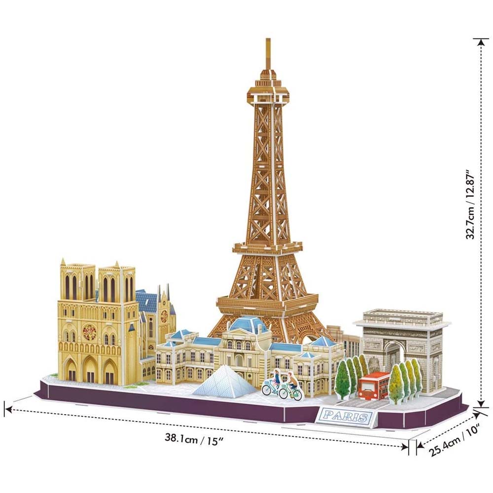 Cubic Fun - 3D Puzzle City Line, Paris 114 Pcs MC254h