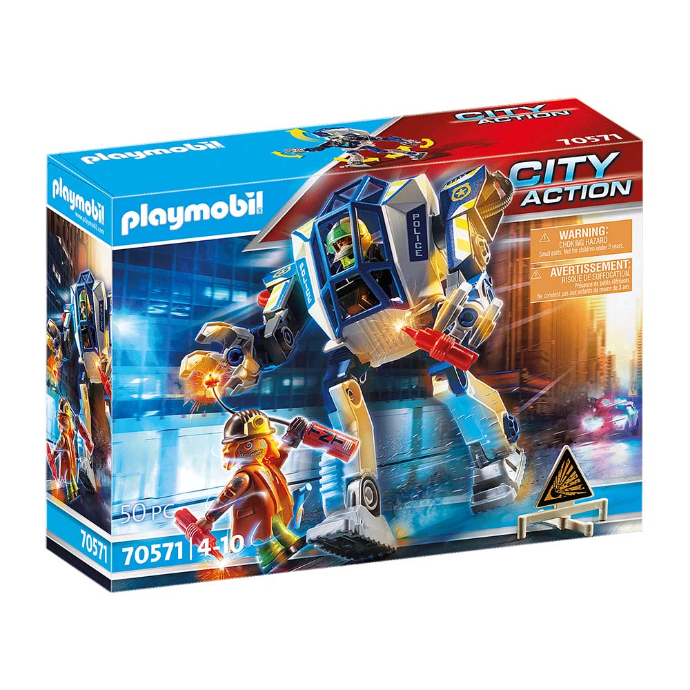 Playmobil City Action - Αστυνομικό Ρομπότ Και Ληστής 70571
