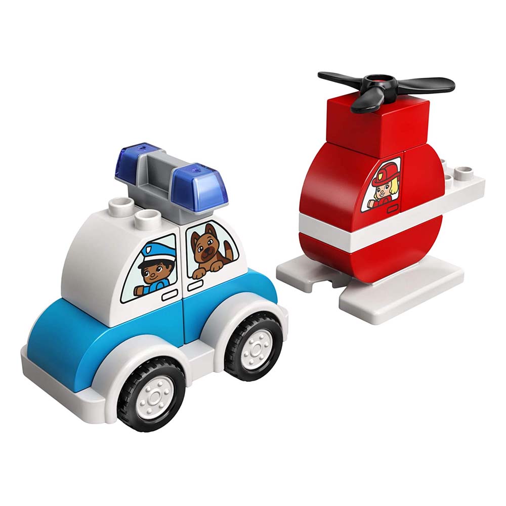 Lego Duplo - Fire Helicopter & Police Car 10957