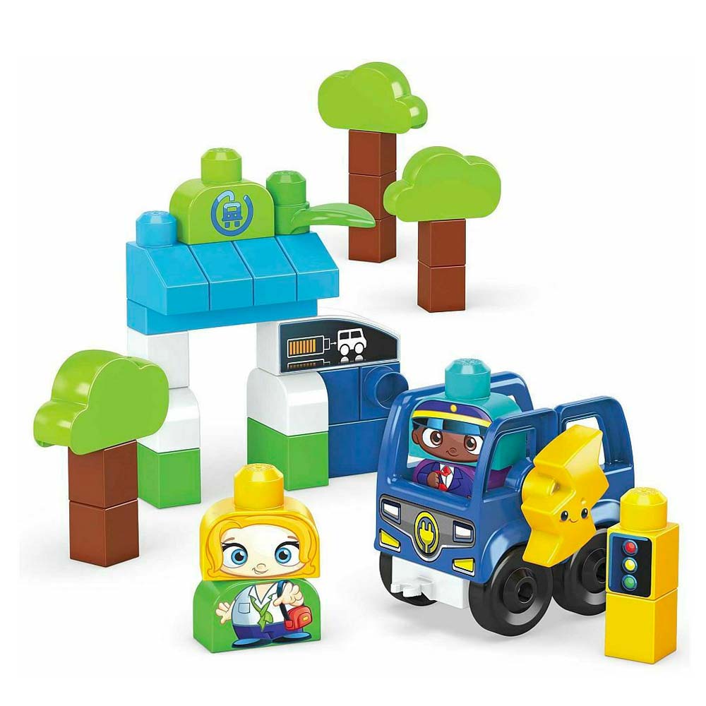 Fisher Price - Mega Bloks, Mega Green Town, Οικολογικό Λεωφορείο HDX90