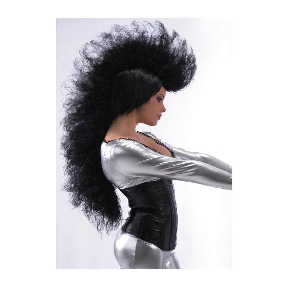 Carnival Toys - Περούκα Punk Μοϊκάνα Μαύρη 02663