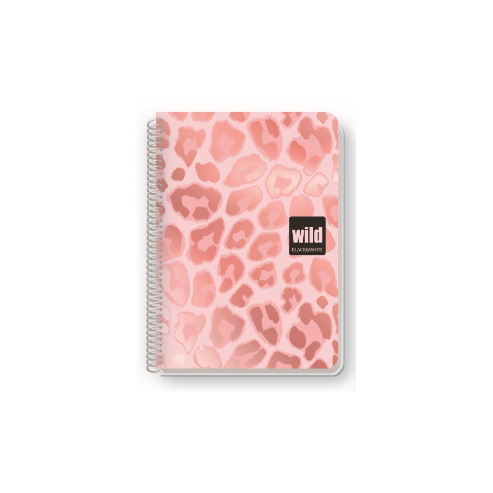 Meg Black & White - Τετράδιο Wild B5, 3 Θέματα Light Pink 105 Φύλλα 0325