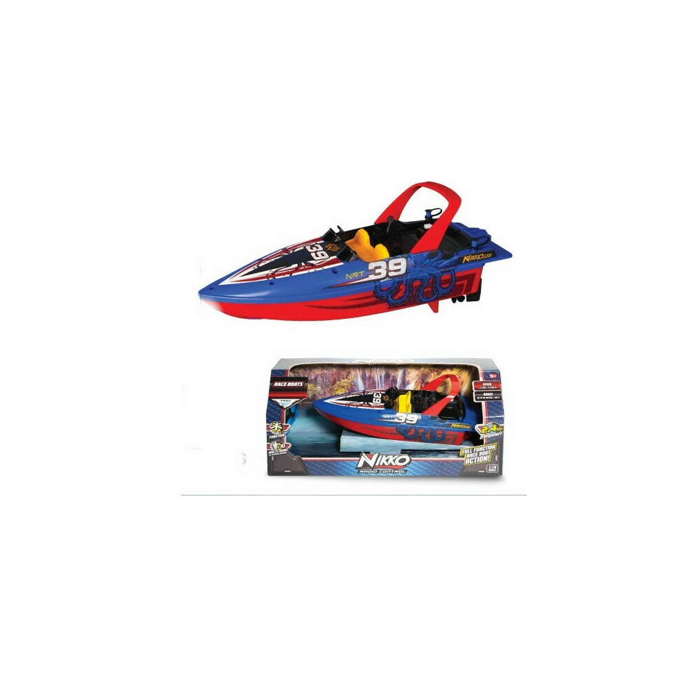 Nikko - Τηλεκατευθυνόμενο 1:16 Race Boats, Bateaux De Course Blue 10172 (10170)