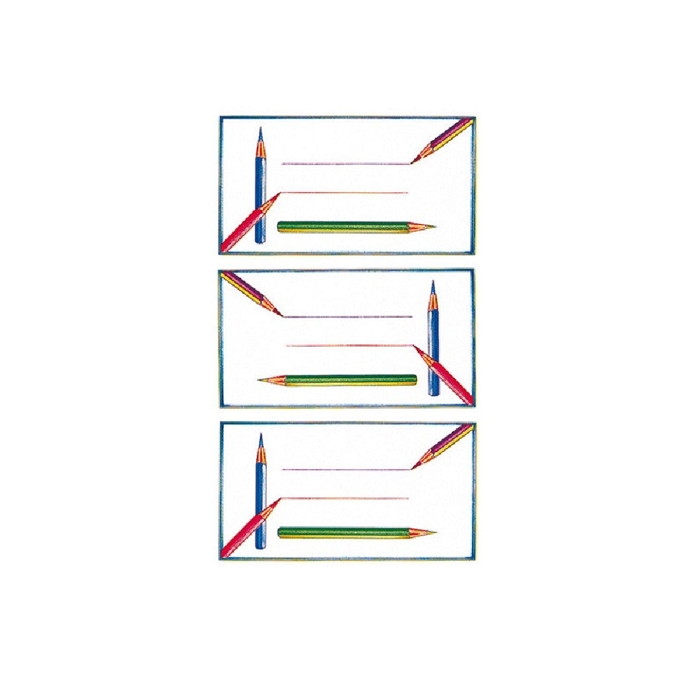 Bsb - Ετικέτες Αυτοκόλλητες Τετραδίων, Pencils 9 Τμχ 11-411