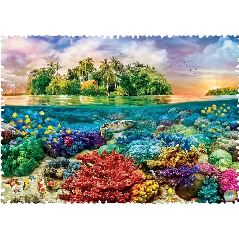 Trefl - Puzzle Crazy Shapes, Tropical Island 600 Pcs 11113