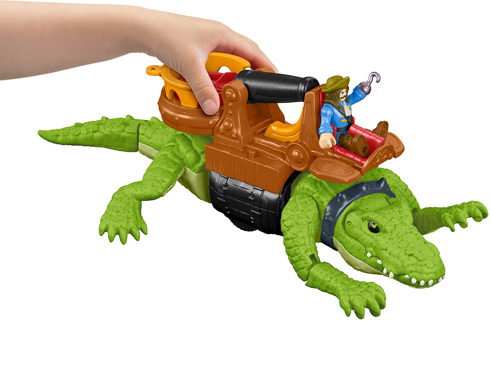 Fisher Price Imaginext - Κροκόδειλος Τέρας Και Πειρατής Με Αξεσουάρ DHH63