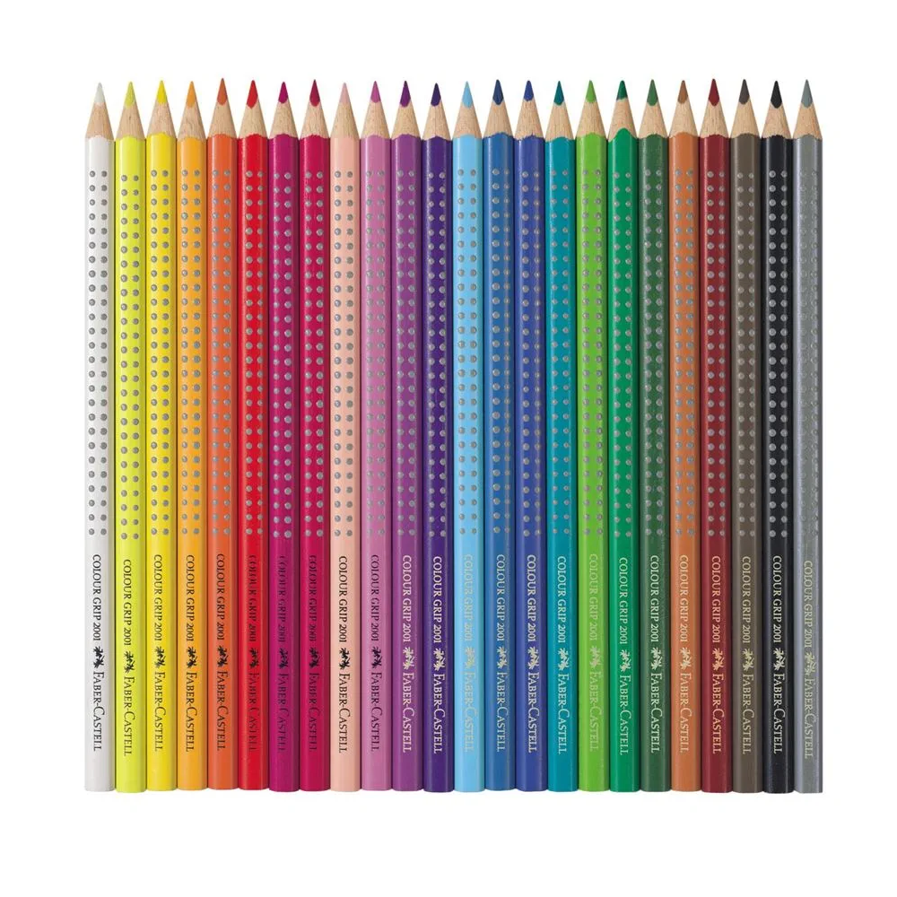 Faber Castell - Ξυλομπογιές Grip Σε Κασετίνα Μεταλλική 24 Τμχ 112423