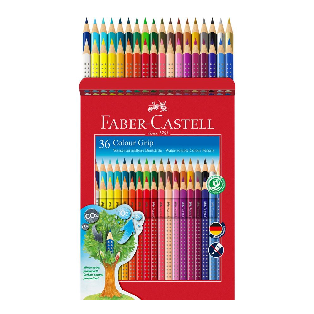 Faber Castell - Ξυλομπογιές Grip 36 Τμχ 112442