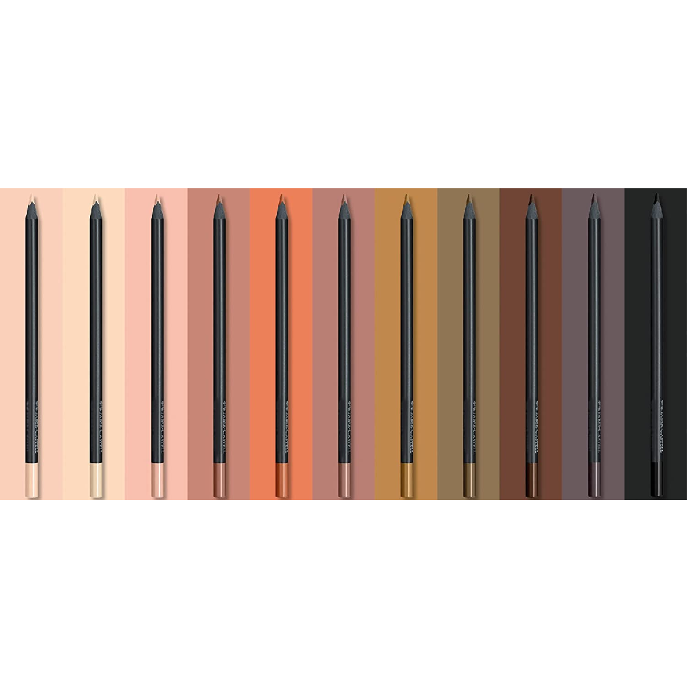 Faber Castell - Ξυλομπογιές Black Edition Skin Colours 12 Τμχ 116414