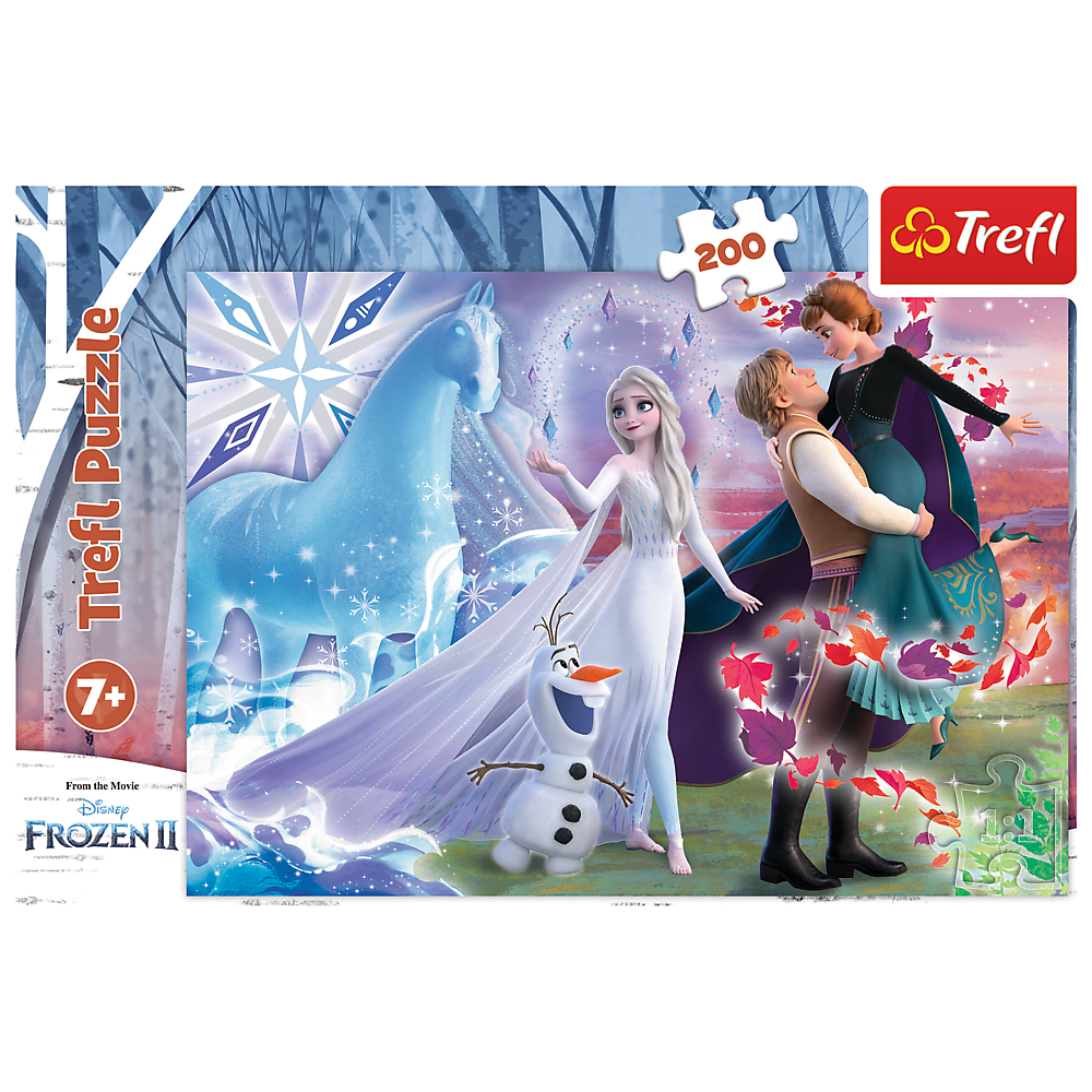 Trefl - Puzzle Frozen II, Magic Sister's World 200 Pcs 13265