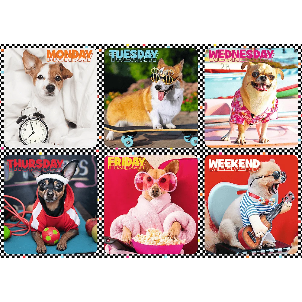 Trefl - Puzzle, Happy Dogs 200 Pcs 13279