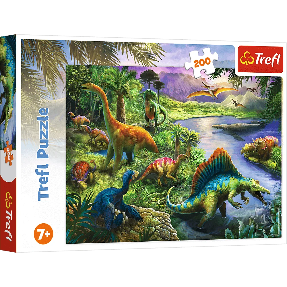 Trefl - Puzzle Predatory Dinosaurs 200 Pcs 13281