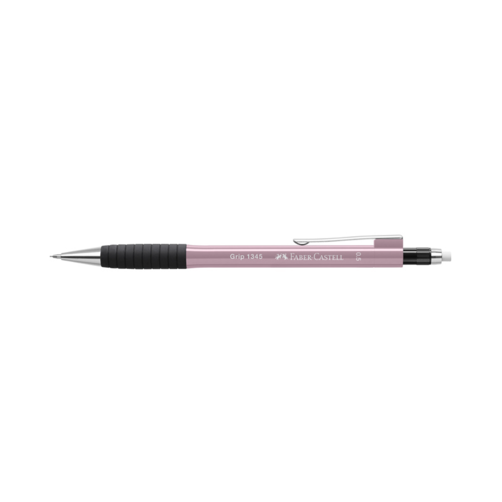 Faber Castell - Μηχανικό Μολύβι Grip1345 Με Γόμα, 0.5mm Shadow Rose 134527