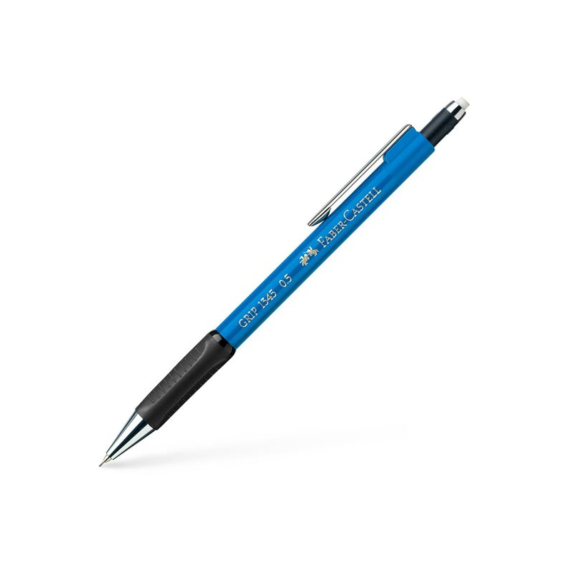 Faber Castell - Μηχανικό Μολύβι Grip1345 Με Γόμα, 0.5mm Sky Blue 134553