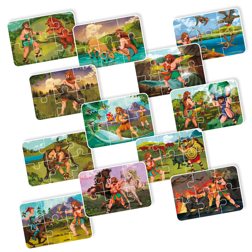 Ελληνοεκδοτική - Puzzle Οι 12 Άθλοι Του Ηρακλή 36 Pcs 138019