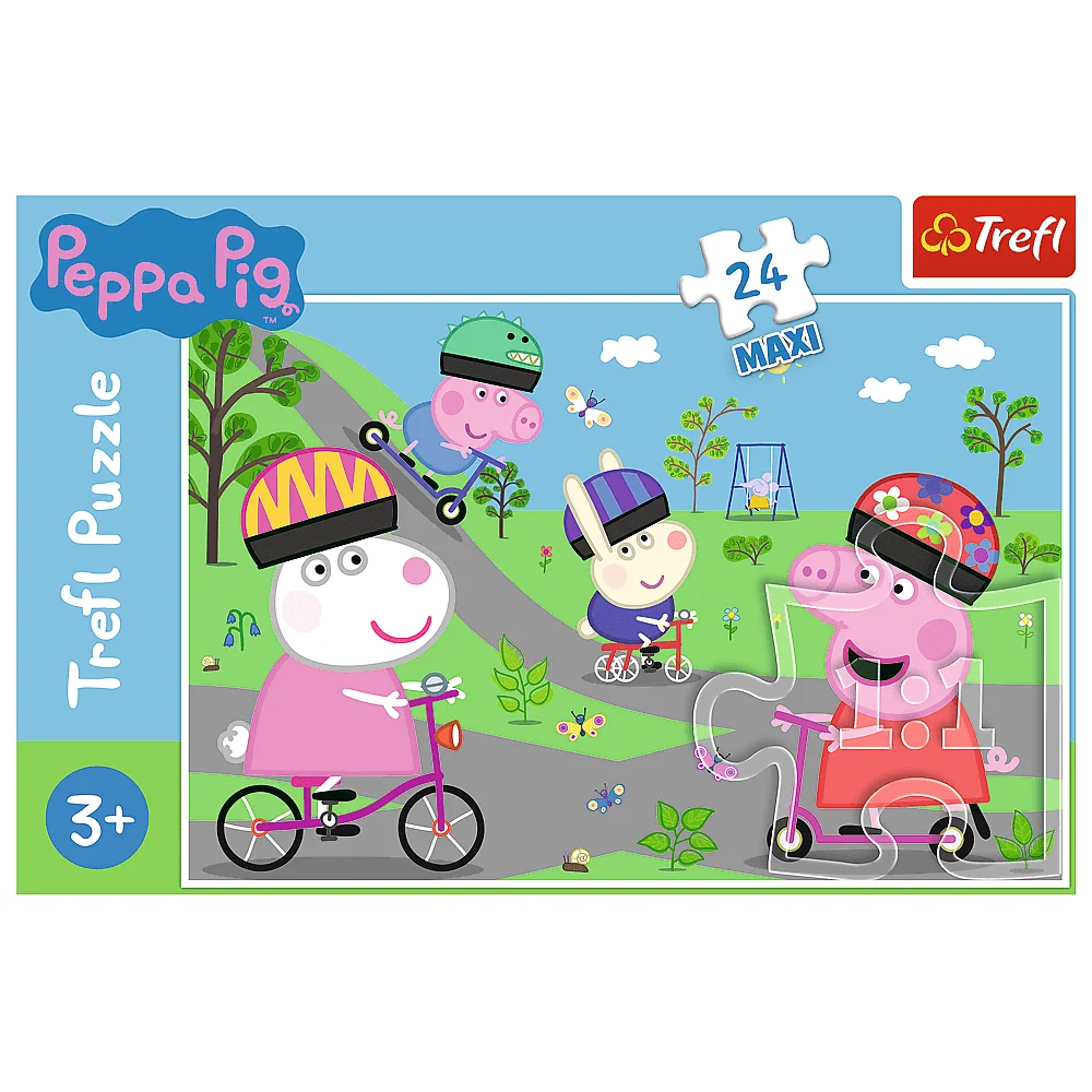 Trefl - Puzzle Peppa Pig's Active Day 24 Pcs 14330
