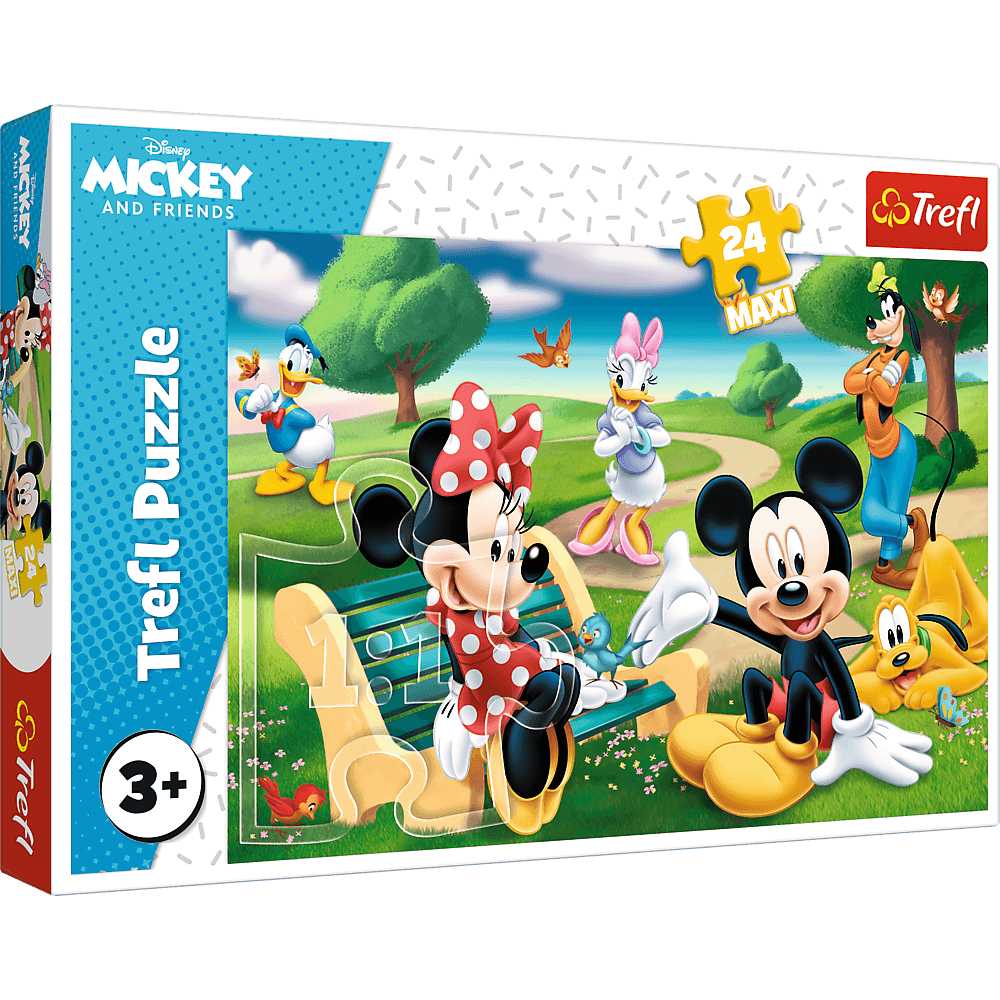 Trefl - Puzzle Mickey Mouse & Friends, Mickey Mouse Among Friends 24 Pcs 14344