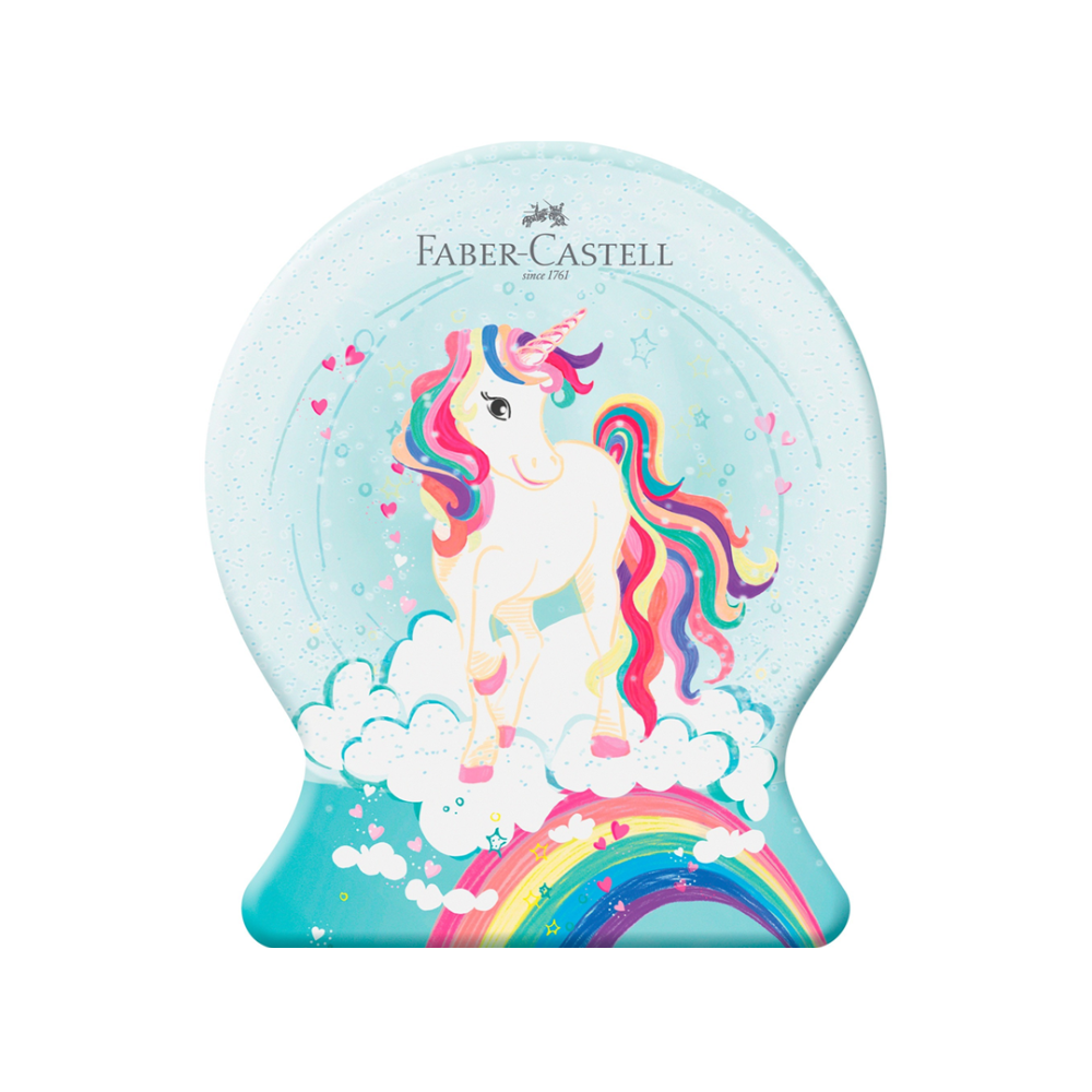 Faber Castell - Μεταλλική Κασετίνα Unicorn, Μαρκαδόροι Connector 33 Τμχ 155544