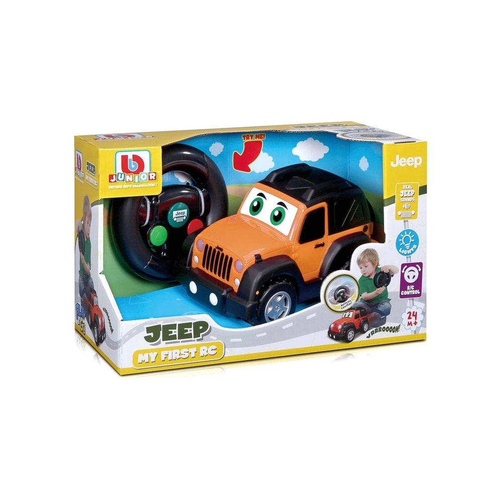 Bburago Junior - Τηλεκατευθυνόμενο Jeep My First Rc Jeep Wrangler 16-92002