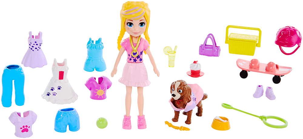 Mattel Polly Pocket - Κούκλα Με Ρούχα Και Αξεσουάρ GFP85 (GBF85)