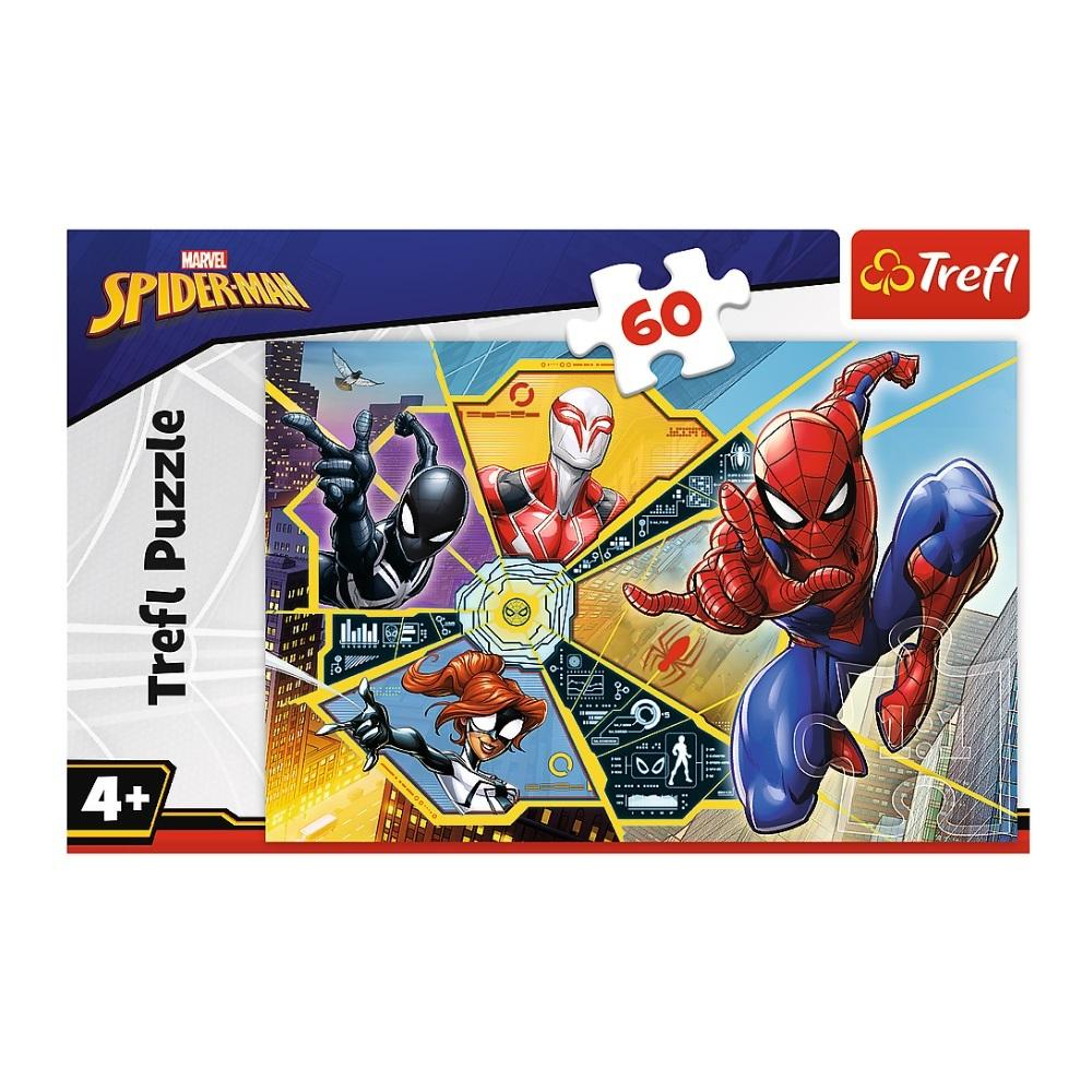 Trefl - Puzzle Spiderman On The Web 60 Pcs 17372