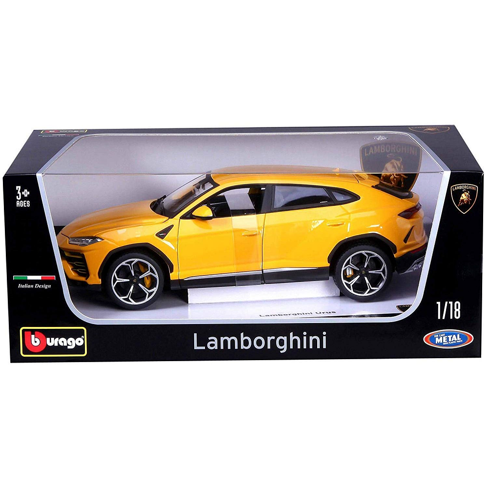 Bburago - 1/18 Lamborghini Urus, Yellow 18-11042