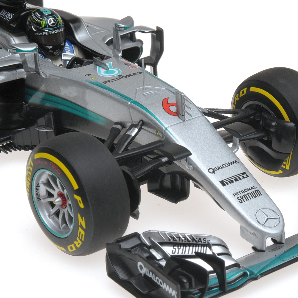 Bburago - 1/18 Race, Mercedes F1 W07 Hybrid Lewis Hamilton 18-18001