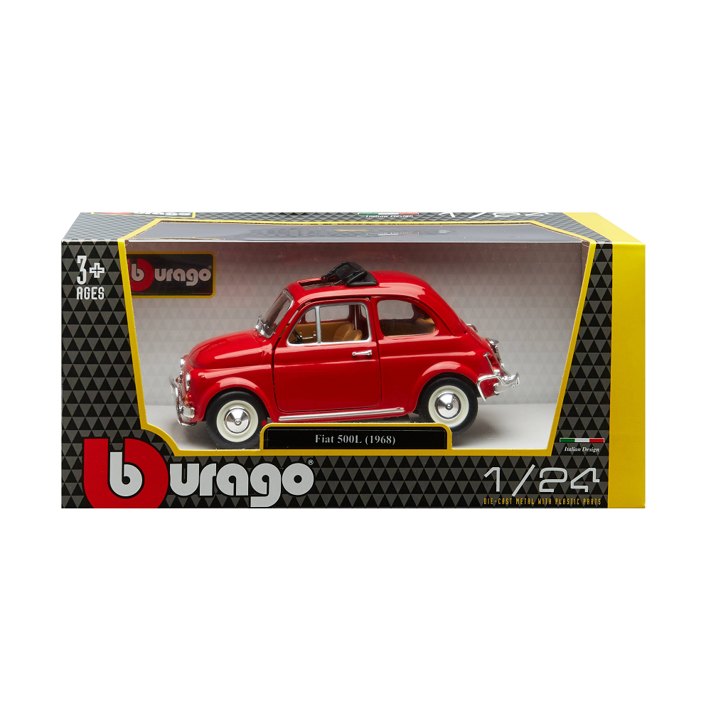 Bburago - 1/24 Fiat 500L, Red 18-22099R