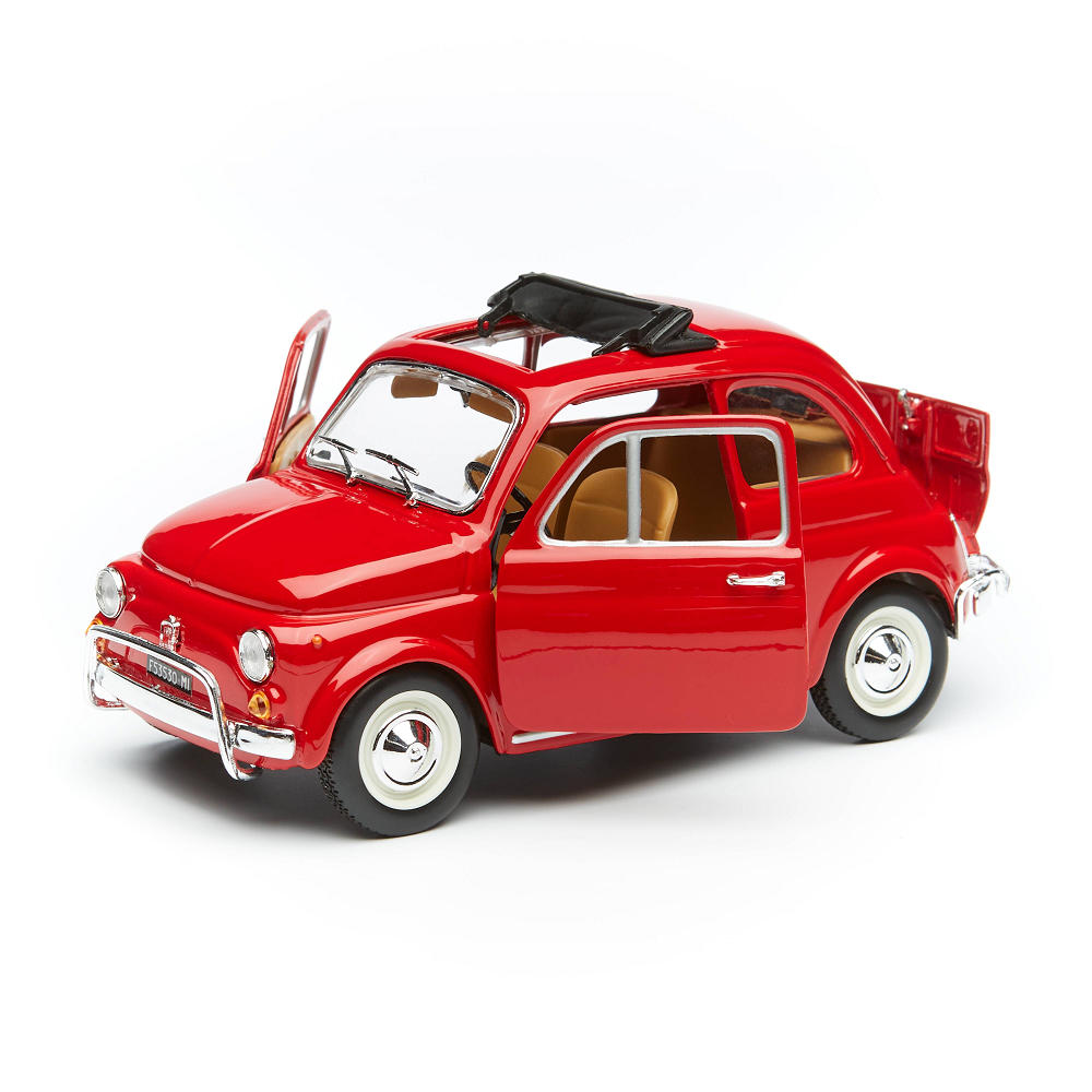 Bburago - 1/24 Fiat 500L, Red 18-22099R