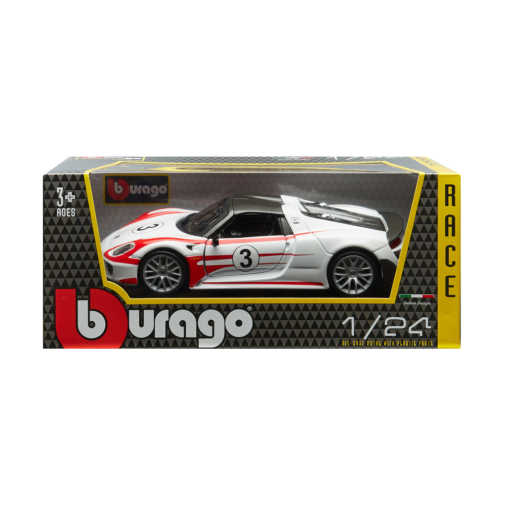 Bburago - 1/24 Race, Porsche 918 Weissach 18-28009