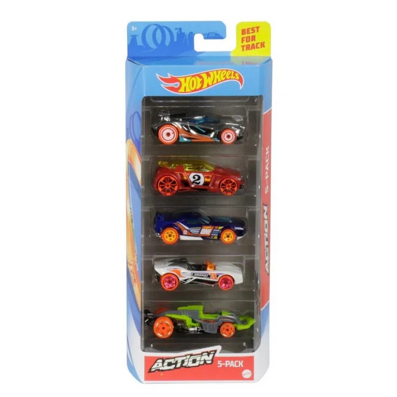 Mattel Hot Wheels – Αυτοκινητάκια 1:64 Σετ Των 5 Action GHP64 (01806)