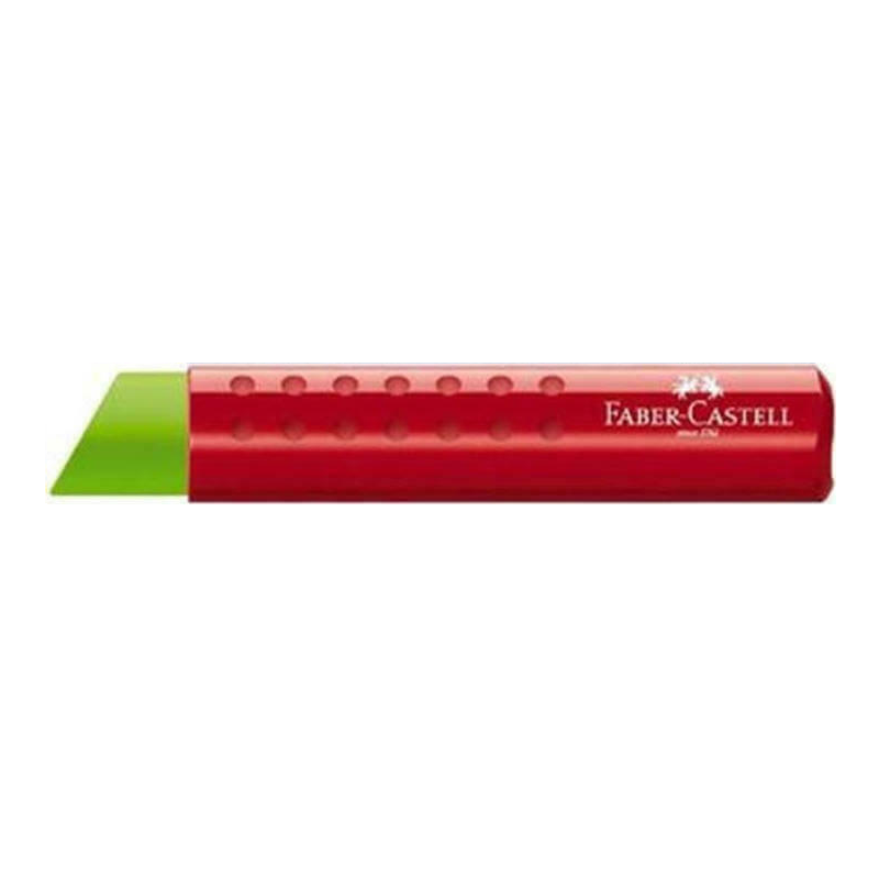 Faber Castell Γόμα - Tri Color, Πράσινη/Κόκκινο 182334