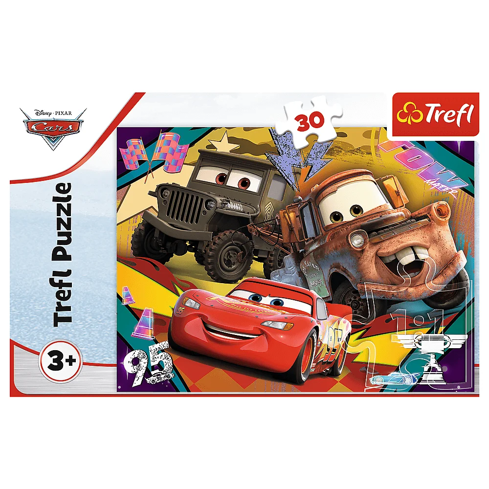Trefl - Puzzle Speeding Cars 30 Pcs 18293