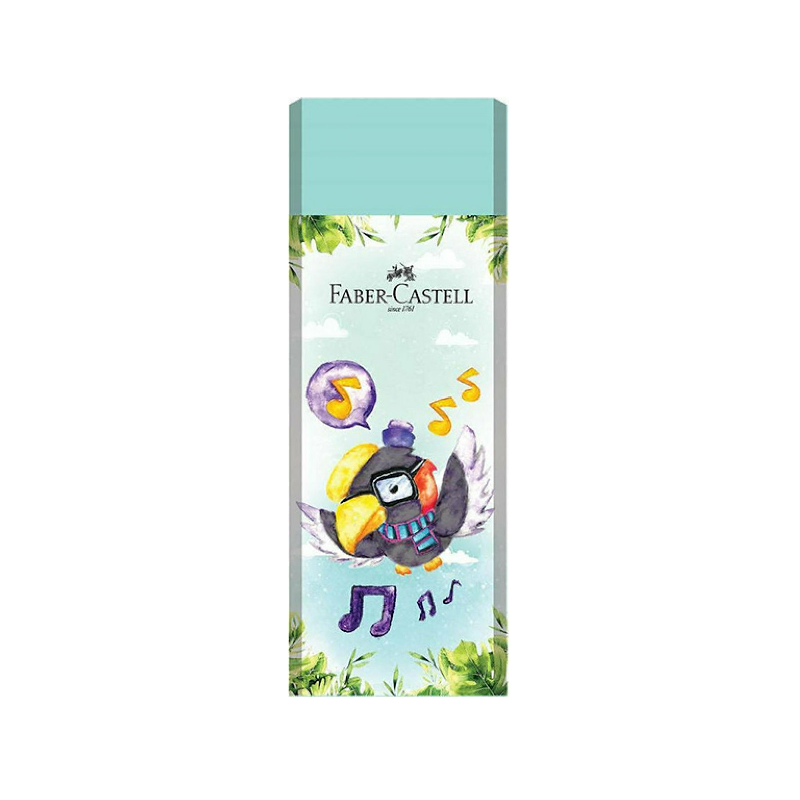 Faber Castell Γόμα - Happy Jungle, Bird Τιρκουάζ 188739