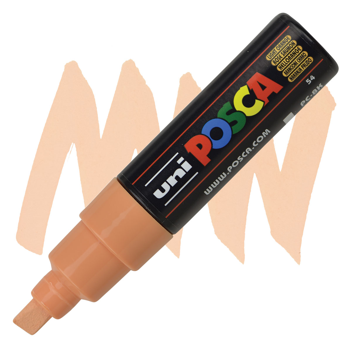 Uniball - Μαρκαδοράκι Posca PC-8K 8.0 mm Light Orange 54 91657