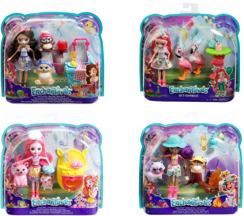 Mattel Enchantimals Κούκλα & Ζωάκι Φιλαράκι Με Αξεσουάρ-5 Σχέδια (FCC62)