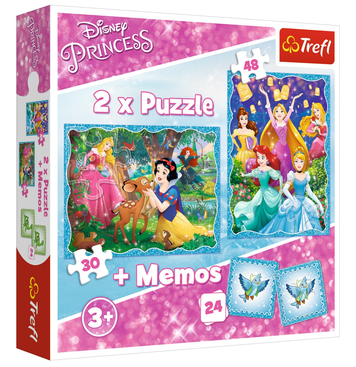 Trefl - Puzzle 2 in 1 Princess 30/48 Pcs 90815