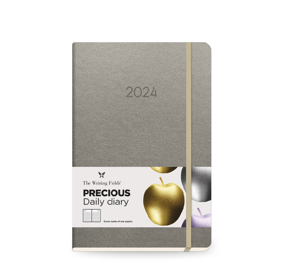 The Writing Fields - Ημερήσιο Ημερολόγιο Precious 2024, Silver 17×24 20.04902