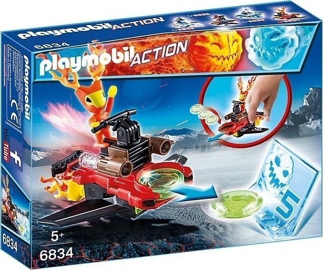 Playmobil Action Firefighter Με Εκτοξευτή Δίσκων 6834