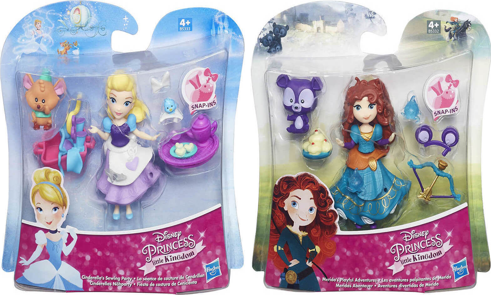 Hasbro Disney Princess Small Doll And Friend - 2 Σχέδια