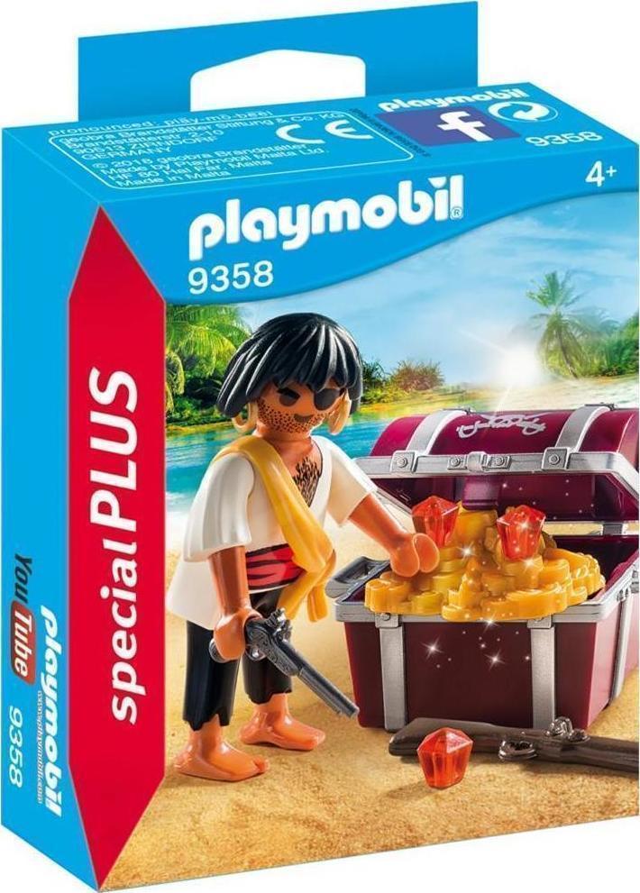 Playmobil Special Plus - Πειρατής Με Σεντούκι Θησαυρού 9358