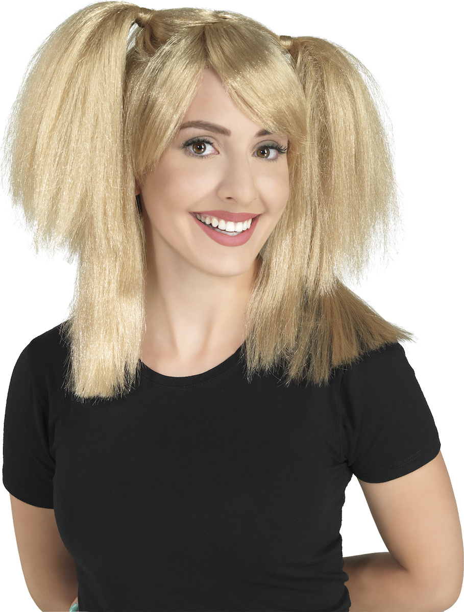 Clown - Περούκα  Ξανθιά Με Κοτσίδες 72635
