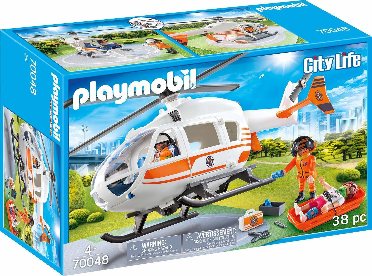 Playmobil City Life - Ελικόπτερο Διάσωσης 70048