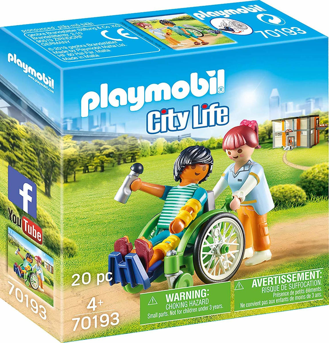 Playmobil City Life - Ασθενής Με Καροτσάκι 70193