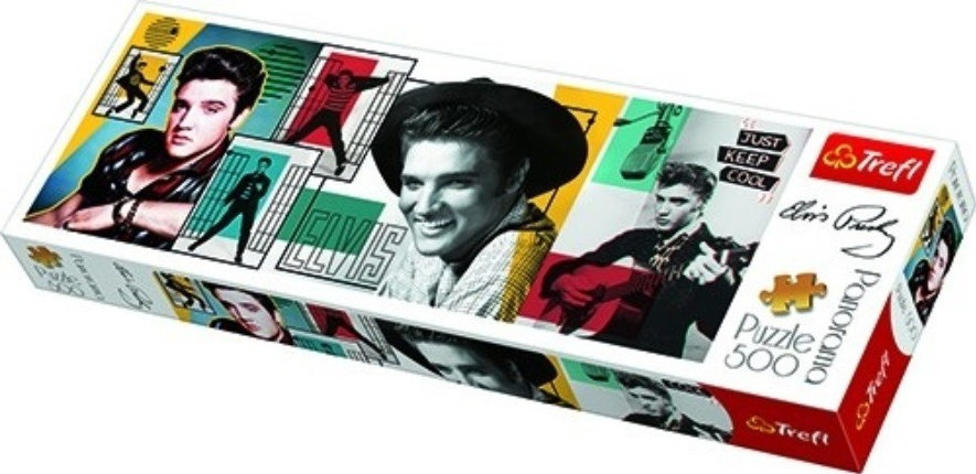 Trefl - Puzzle Panorama Elvis Presley Collage 500 Pcs 29510