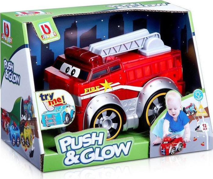 Burago - Bjunior Push & Glow Fire Truck 16-89006