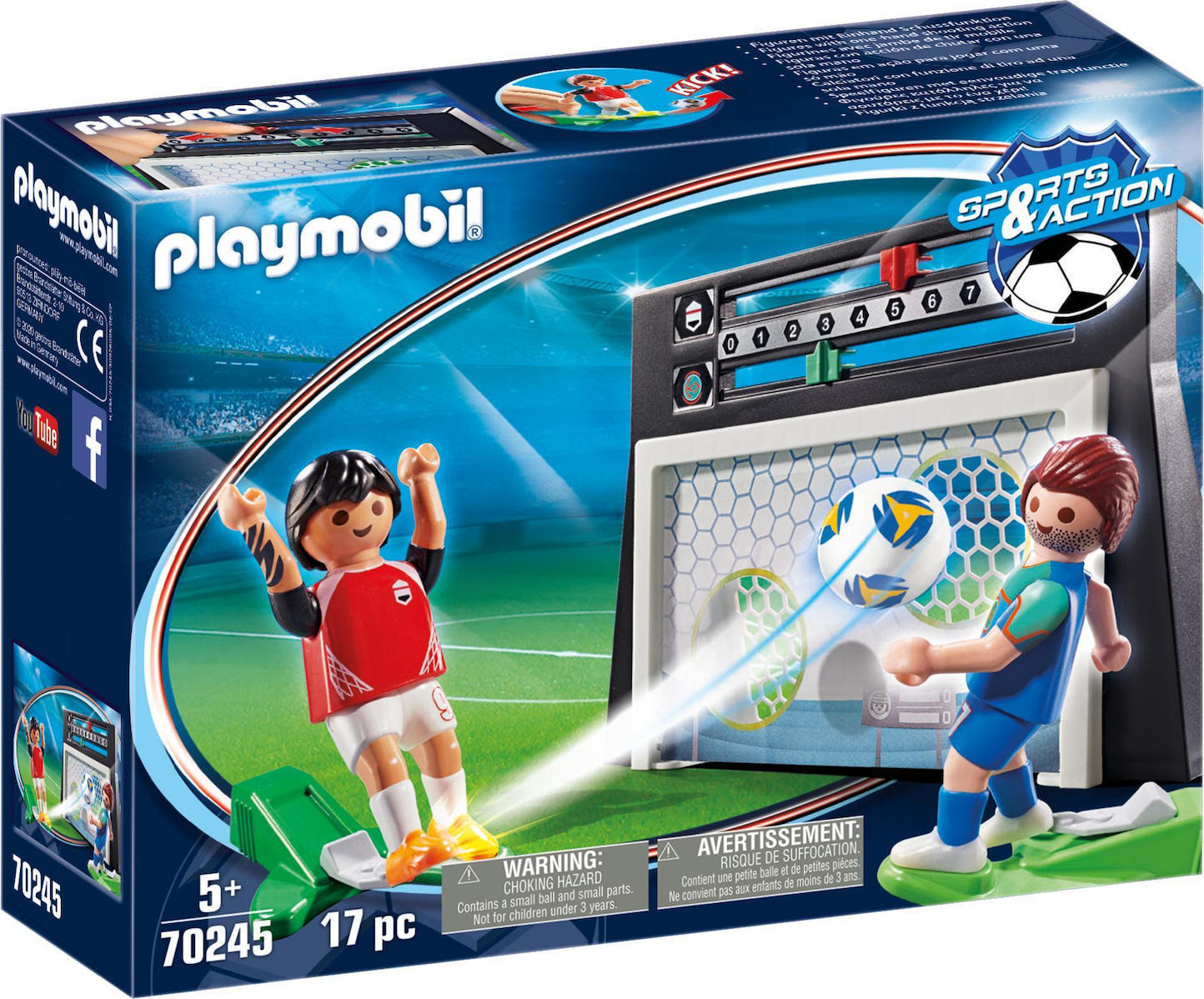 Playmobil Sports & Action - Σετ Εξάσκησης Ποδοσφαίρου Πίνακας Αποτελεσμάτων 70245