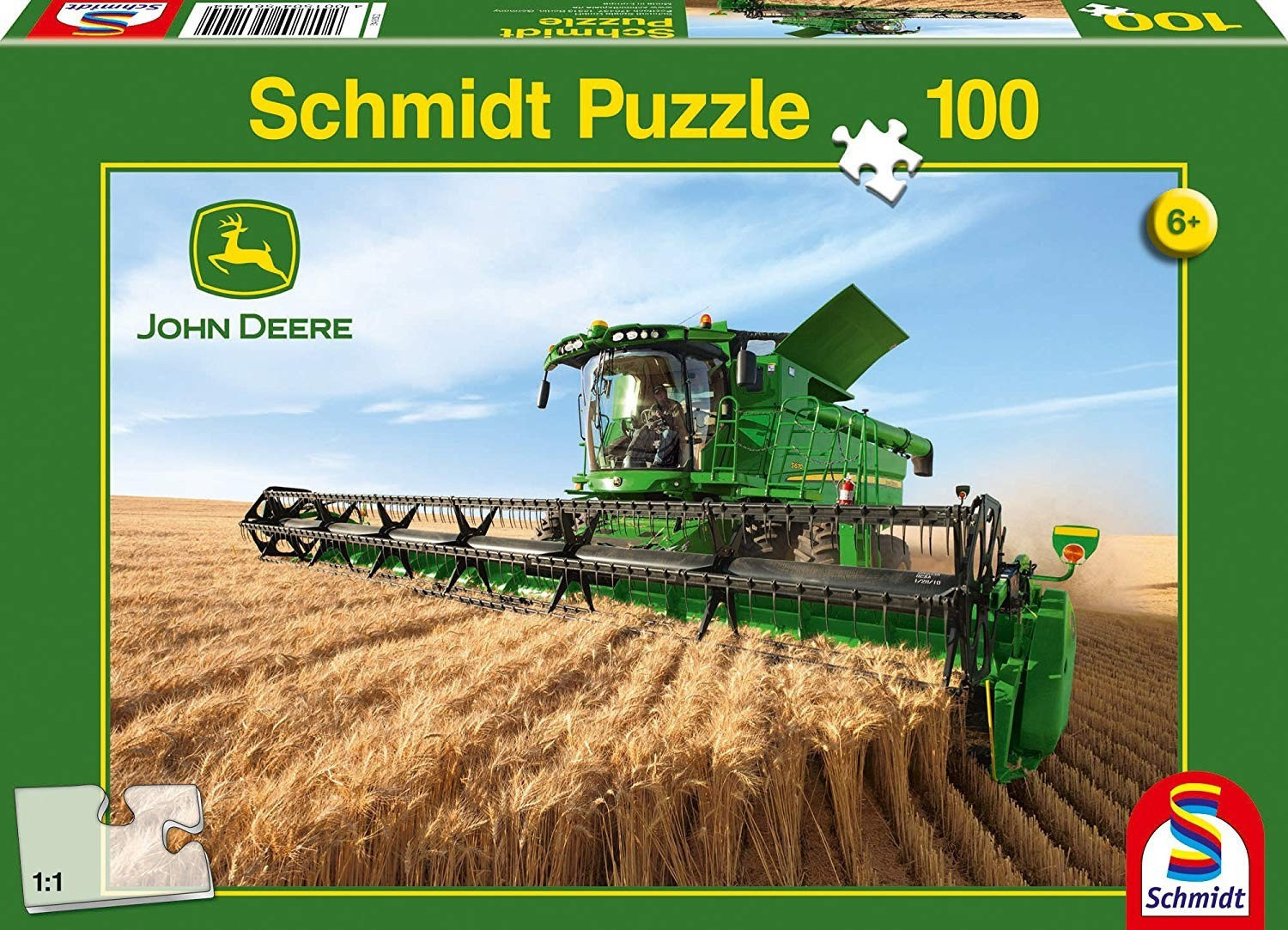 Schmidt Spiele - Puzzle John Deere Combine Harvester S690 100 Ps 56144