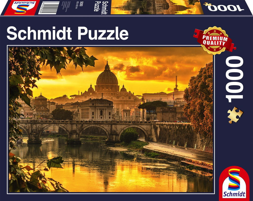 Schmidt Puzzle 1000 Pcs Χρυσό Φως Πάνω από τη Ρώμη 58393